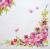 Serwetka do decoupage firmy HOME FASHION kwiaty w rogu 33x33cm